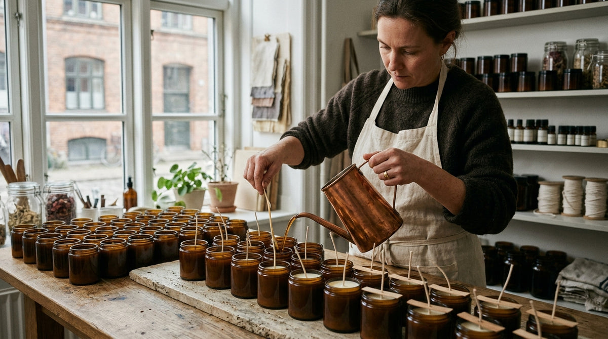 Poured by hand in Copenhagen