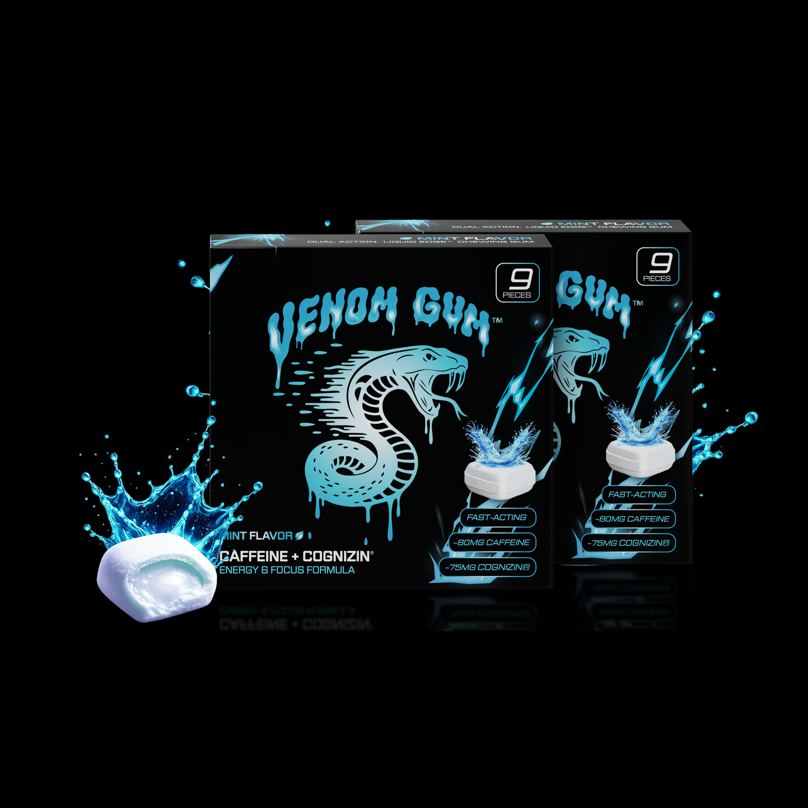 Venom Gum performance product packaging