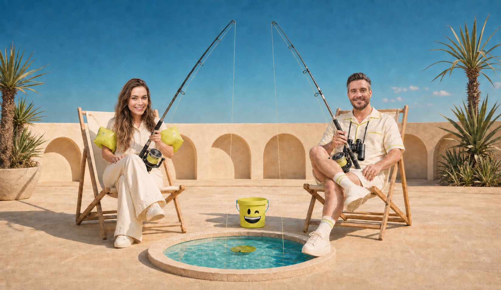 Declan and Megan on a Neat Digital Mediterranean fishing campaign